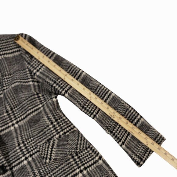 Sam Edelman Two Button Houndstooth Plaid Wool Long Blazer Coat Size S - Picture 7 of 10